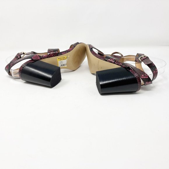 Marc Fisher Alina Open Toe Snakeskin Sandal NWT - Picture 4 of 7